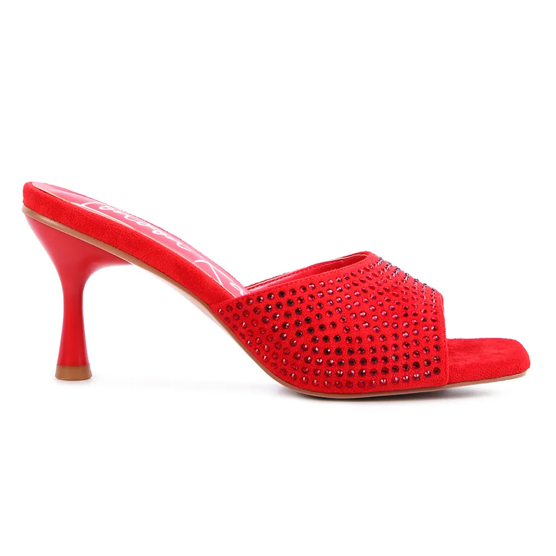 Imprint Diamante Stud Slip On Sandals