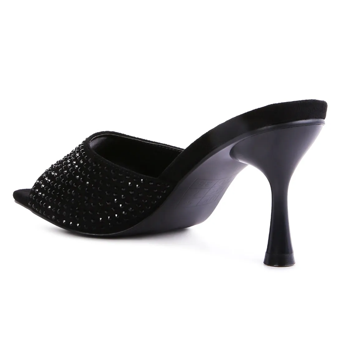 Imprint Diamante Stud Slip On Sandals