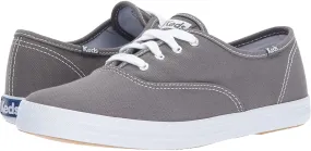 Keds Women's Champion Original Canvas Lace-Up Sneaker-DARK GREY (DARK GREY, 9.5)