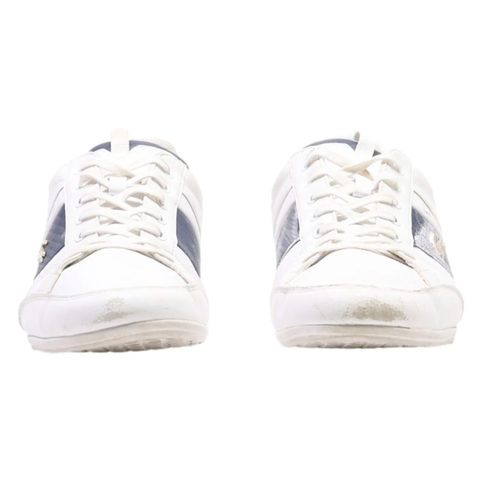 LACOSTE Sneaker Trainers White Leather Mens UK 8.5
