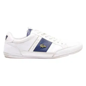 LACOSTE Sneaker Trainers White Leather Mens UK 8.5
