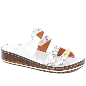 Leather Adjustable Mule Sandals - DRTMA37007 / 323 852