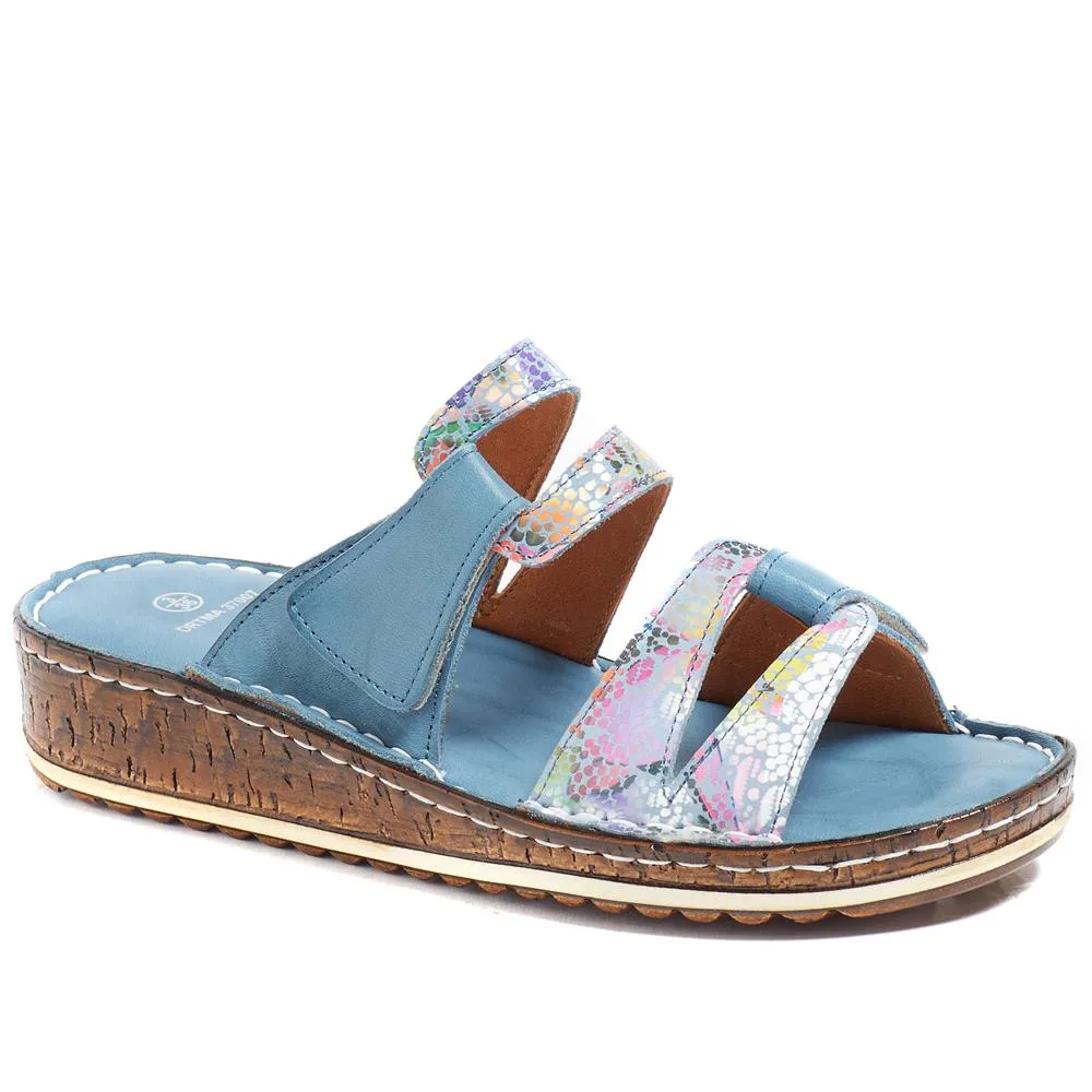 Leather Adjustable Mule Sandals - DRTMA37007 / 323 852