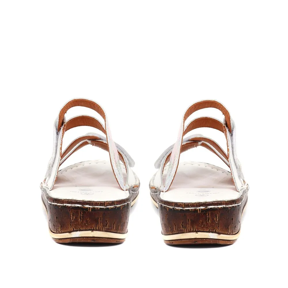 Leather Adjustable Mule Sandals - DRTMA37007 / 323 852
