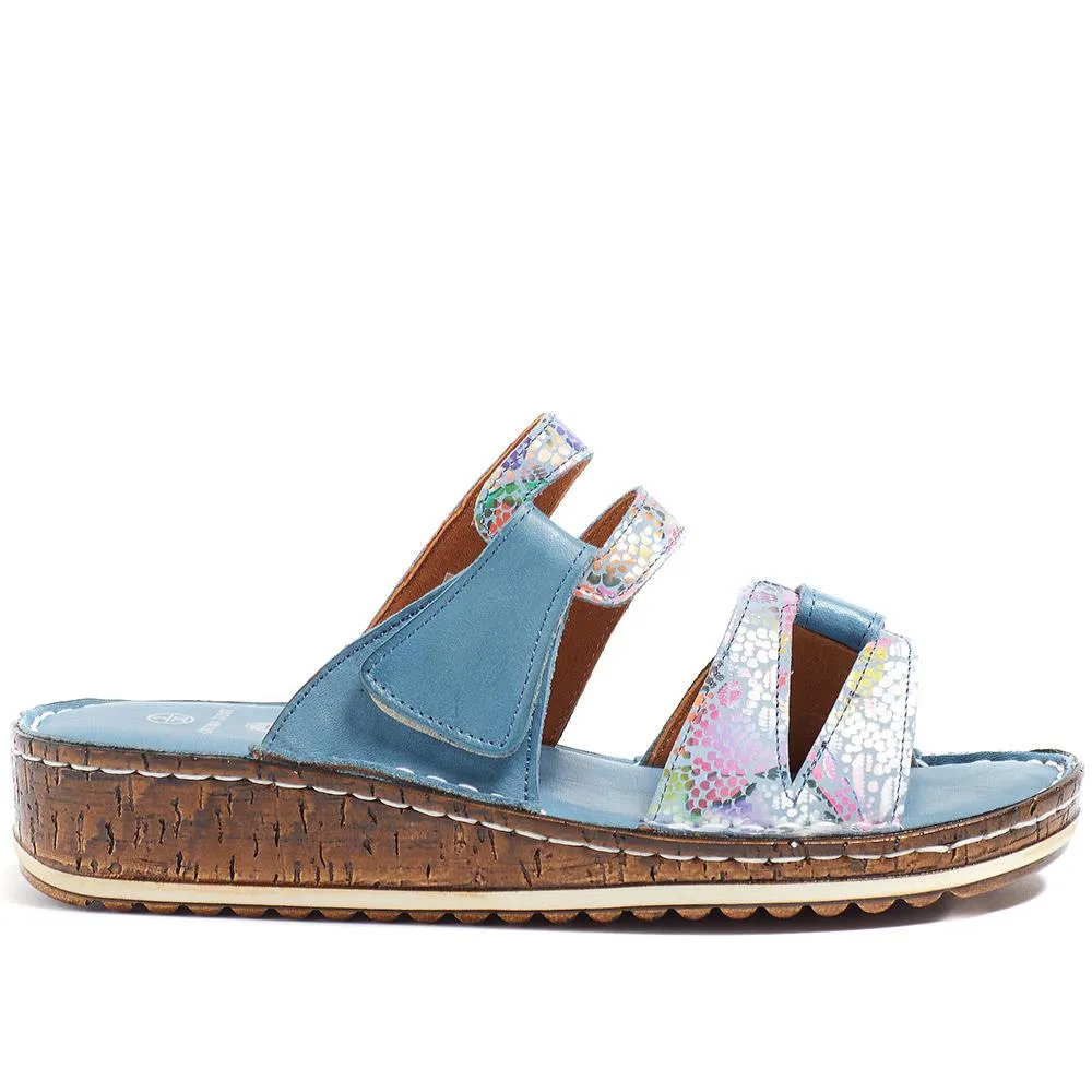 Leather Adjustable Mule Sandals - DRTMA37007 / 323 852