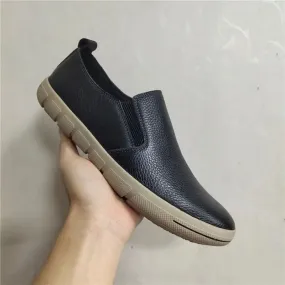 Men’s 100% Genuine Leather Loafers – Breathable Slip-On Driving Moccasins