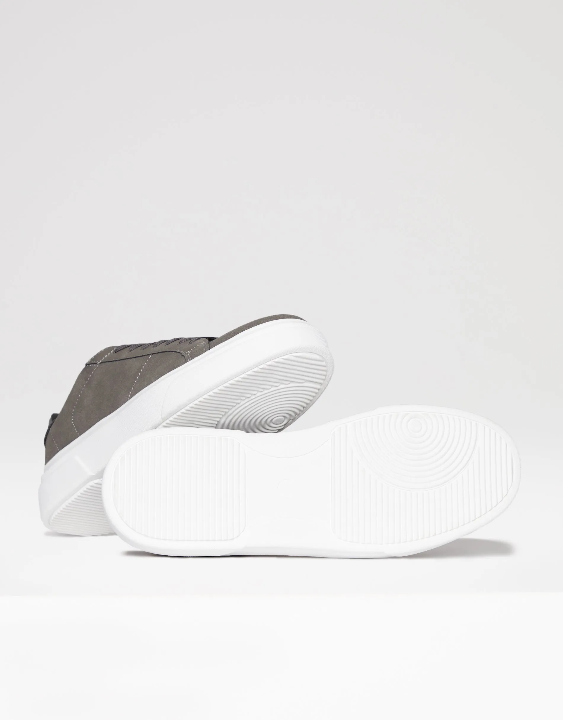 Men's Charcoal Raised Sole Court Trainers