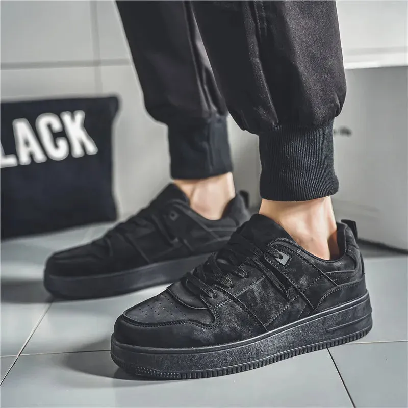 Men's Classic Lace Up Shoes-Casual Low Top Sneakers