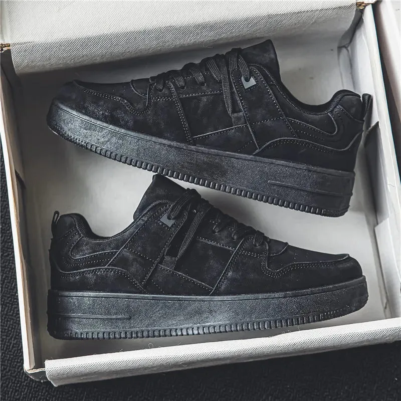 Men's Classic Lace Up Shoes-Casual Low Top Sneakers