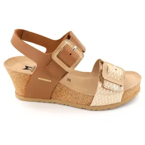 Mephisto Lissia Full Grain Leather Women's Wedge Sandals