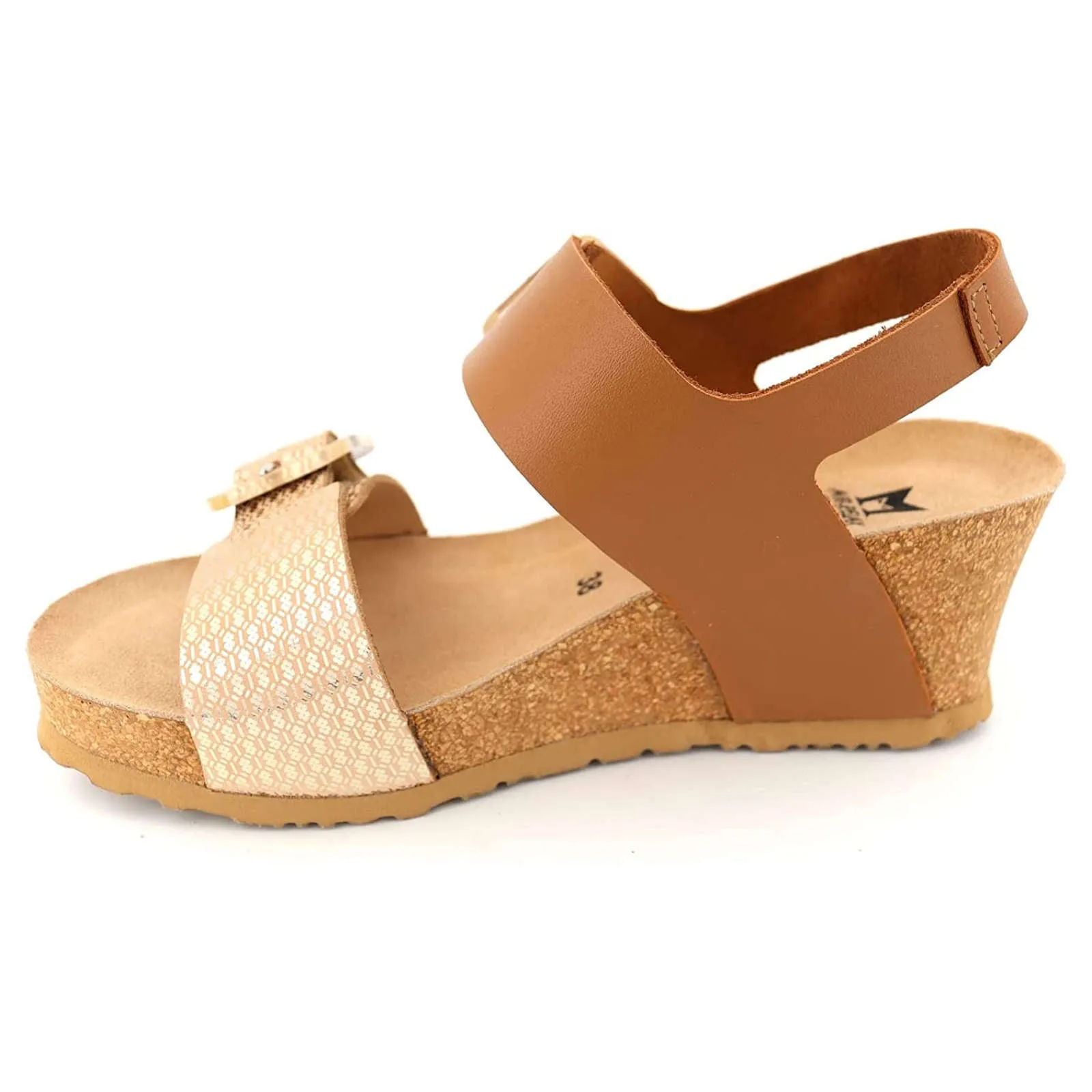 Mephisto Lissia Full Grain Leather Women's Wedge Sandals