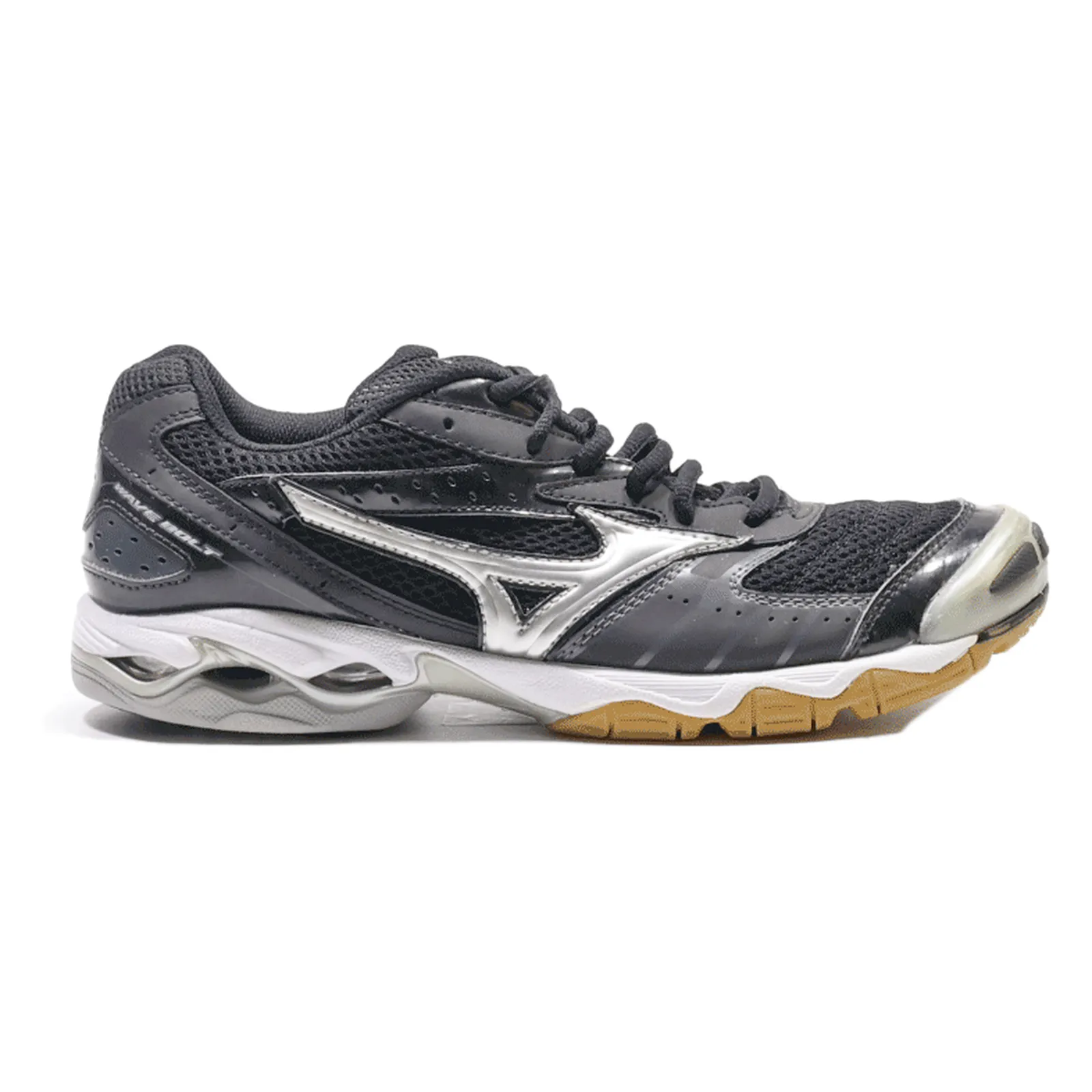 MIZUNO Sneaker Trainers Black Synthetic Womens UK 7.5