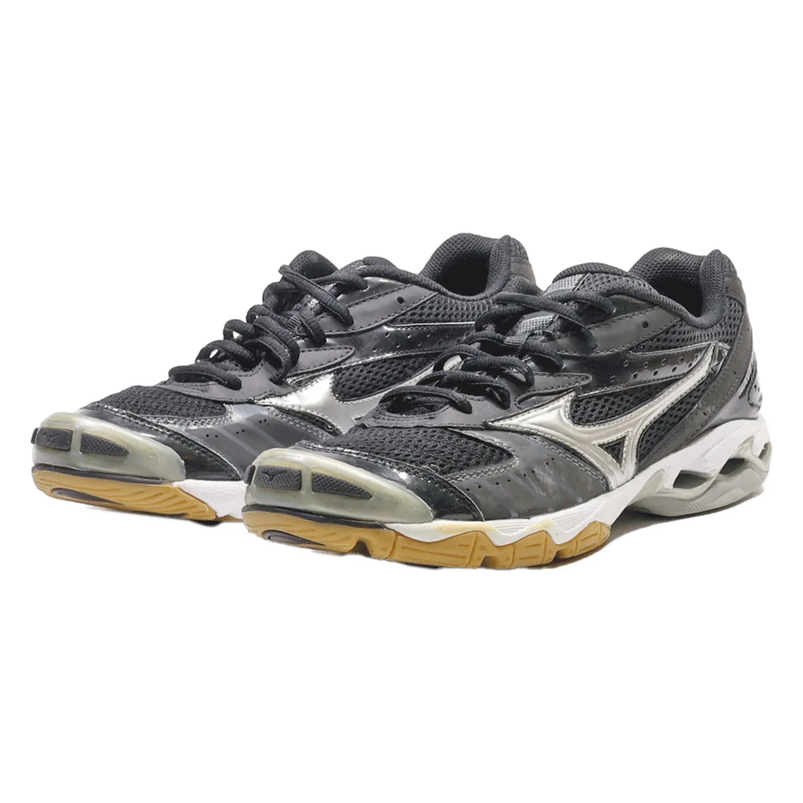 MIZUNO Sneaker Trainers Black Synthetic Womens UK 7.5