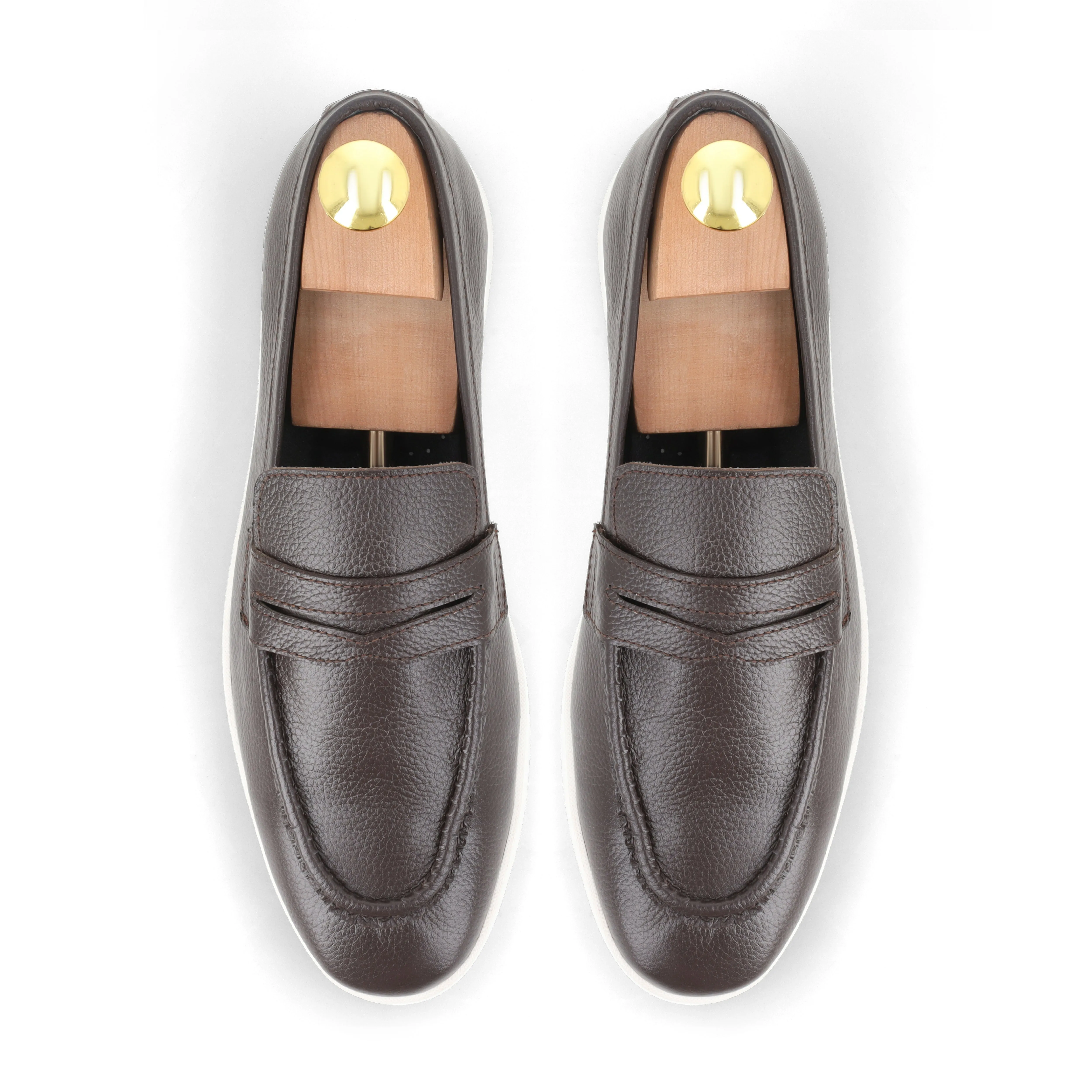 Modern Penny Loafers - Brown