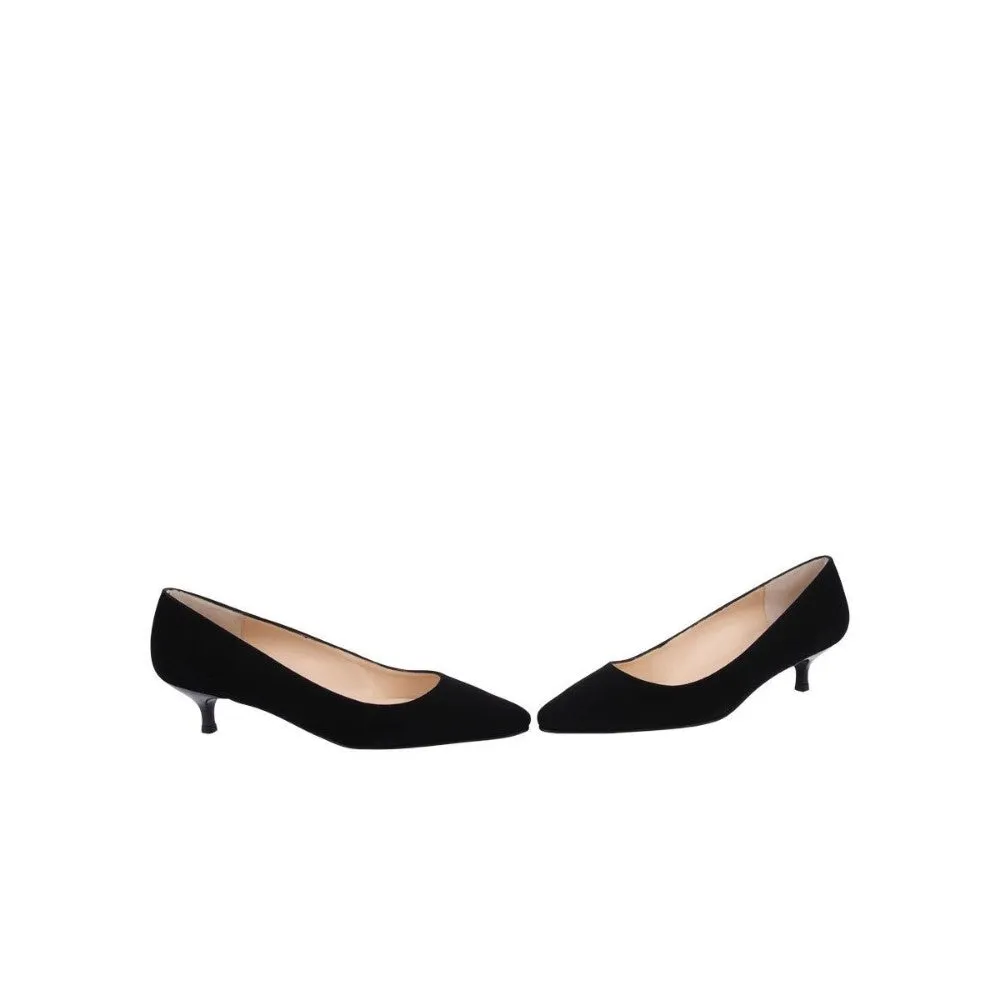 Monica Black Suede Jon Josef Pumps