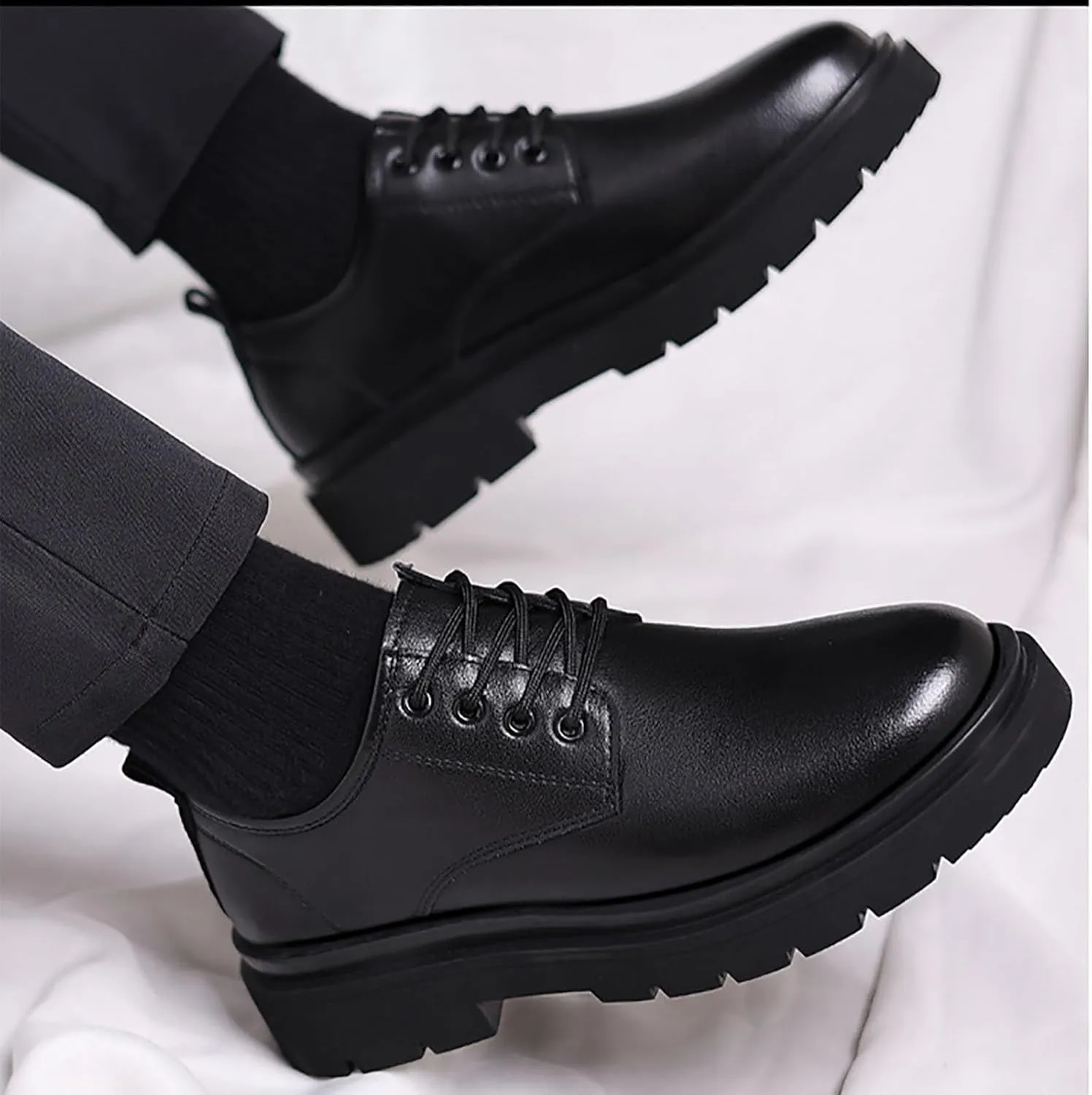 New Men's Breathable Soft Sole Comfortable Dress Shoes, Leather Casual Business Oxford Perfect Comfortable and Durable for Men