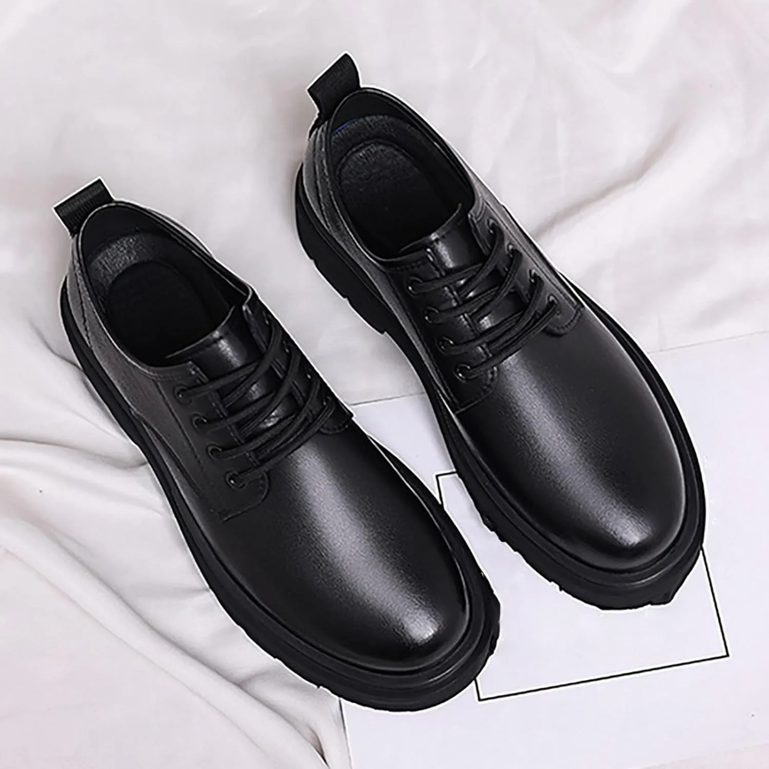 New Men's Breathable Soft Sole Comfortable Dress Shoes, Leather Casual Business Oxford Perfect Comfortable and Durable for Men