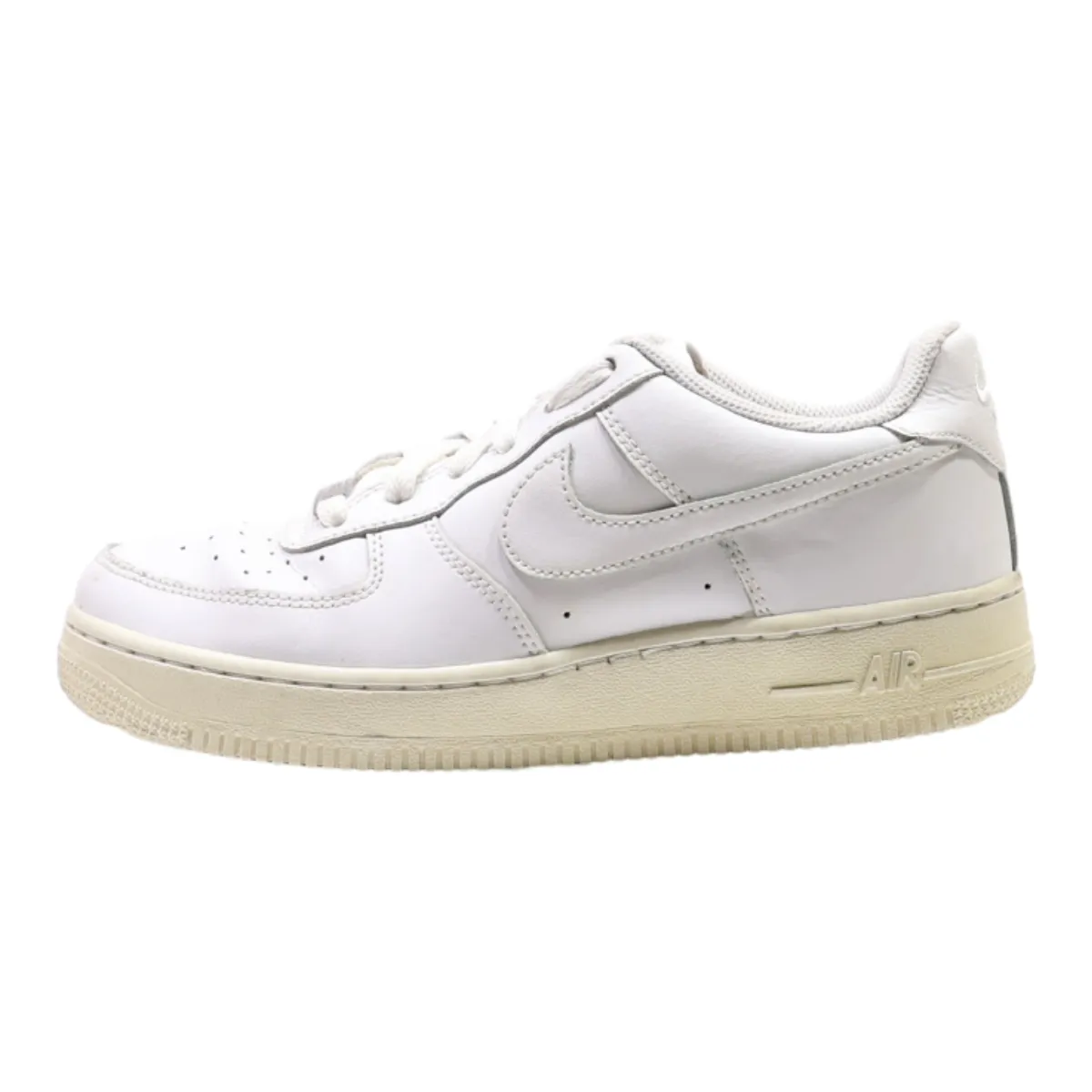 NIKE Air Force 1 2014 Sneaker Trainers White Leather Girls UK 5