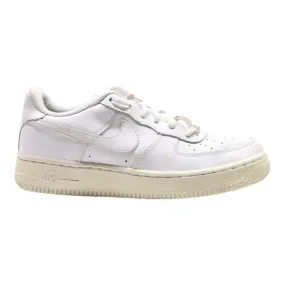NIKE Air Force 1 2014 Sneaker Trainers White Leather Girls UK 5