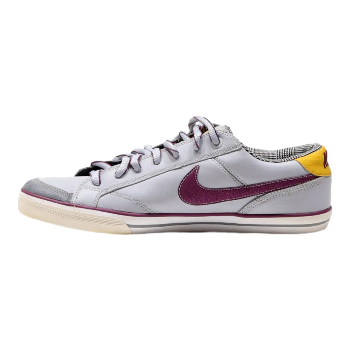 NIKE Capri II Low Top Trainers Grey Leather Womens UK 8.5