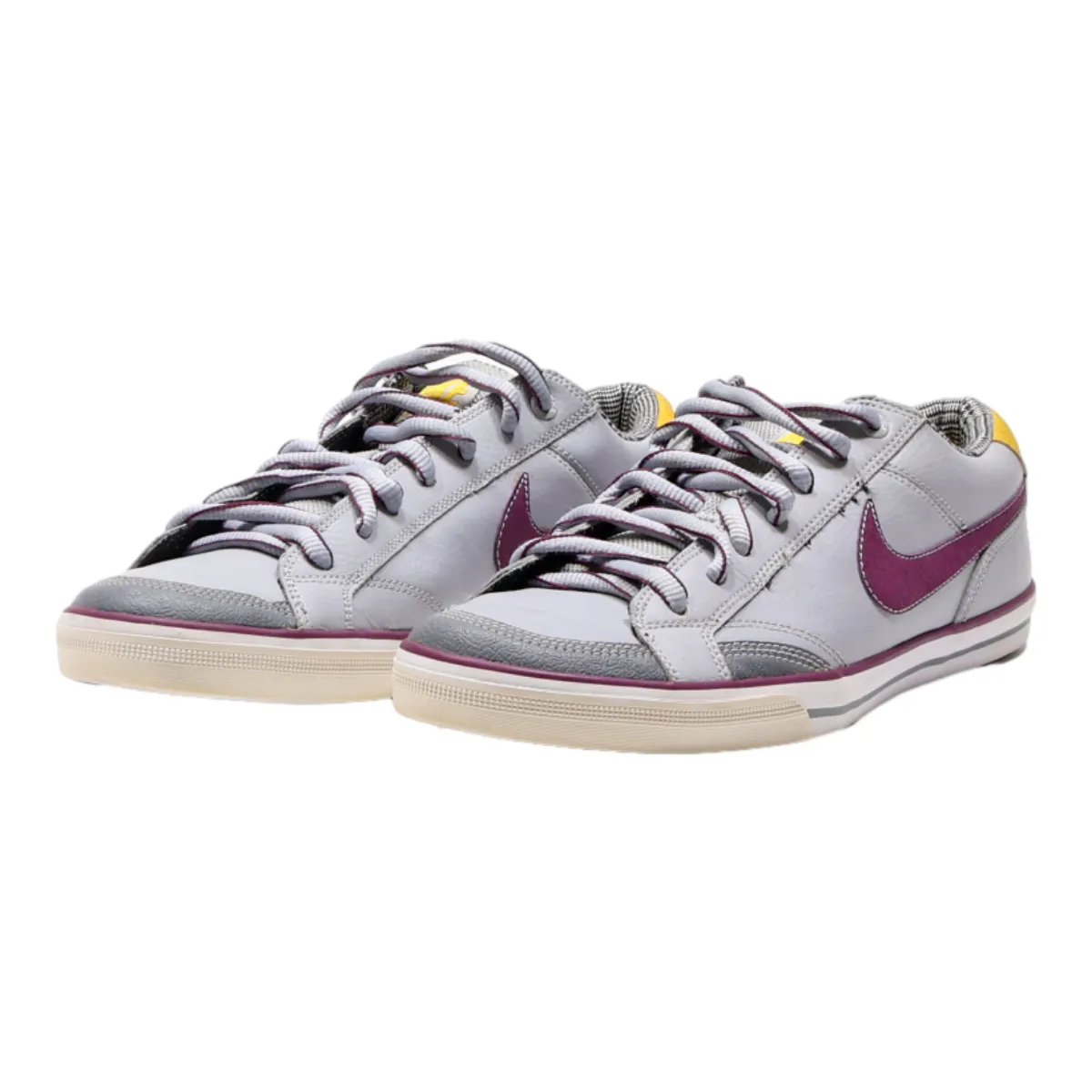 NIKE Capri II Low Top Trainers Grey Leather Womens UK 8.5