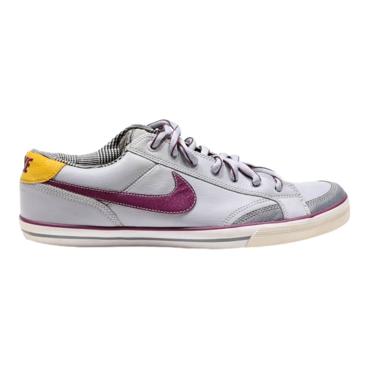 NIKE Capri II Low Top Trainers Grey Leather Womens UK 8.5