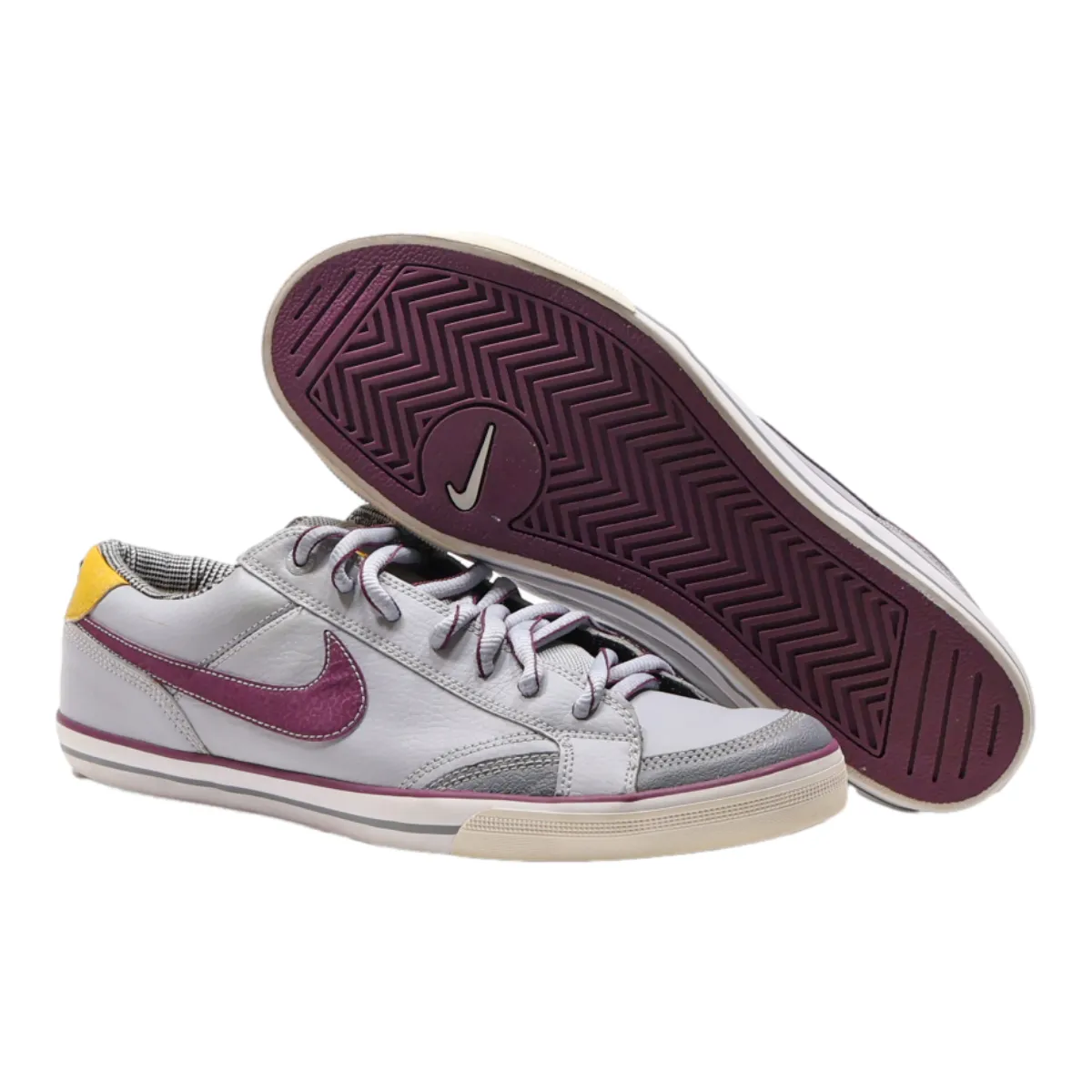 NIKE Capri II Low Top Trainers Grey Leather Womens UK 8.5