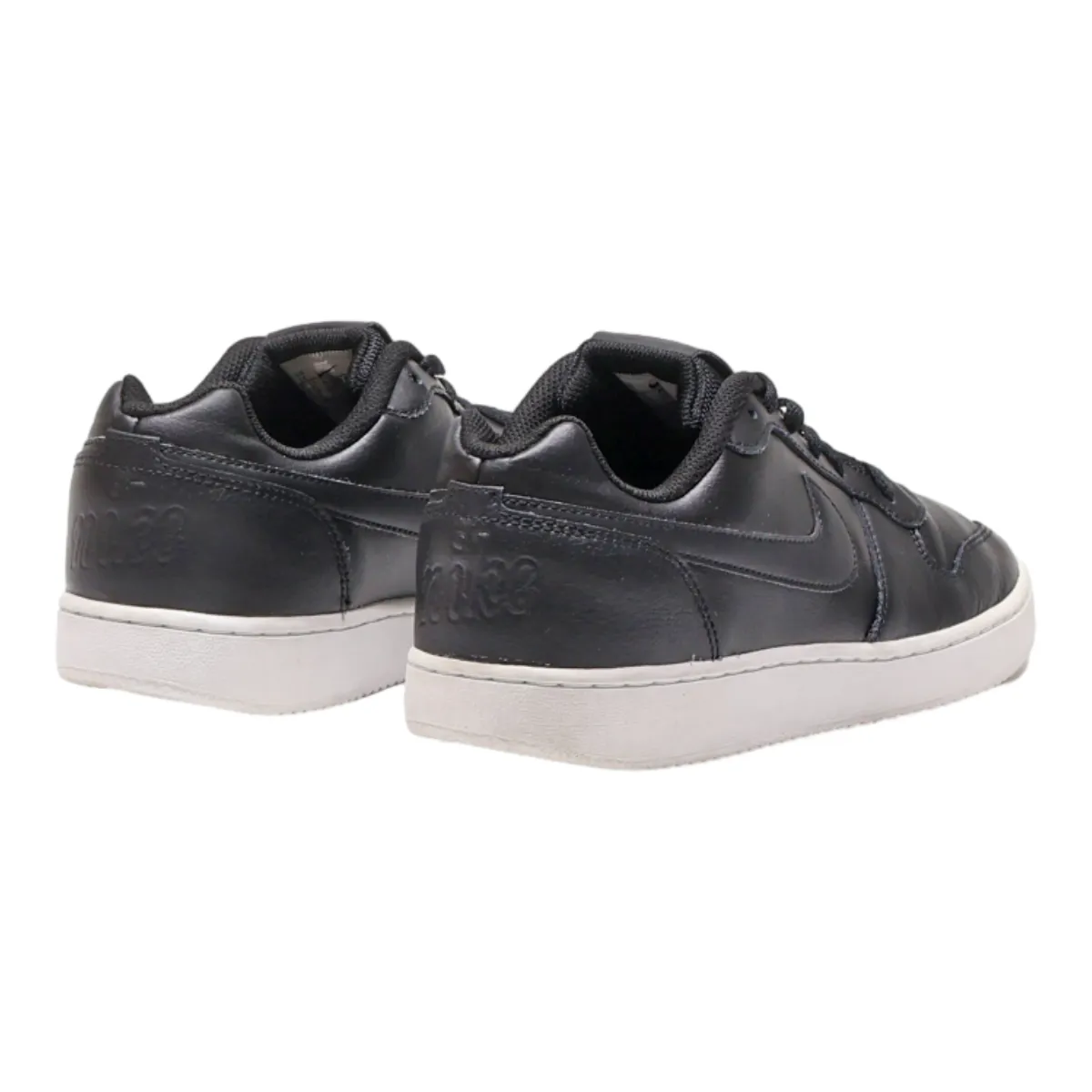 NIKE Ebernon Sneaker Trainers Black Leather Womens UK 8.5