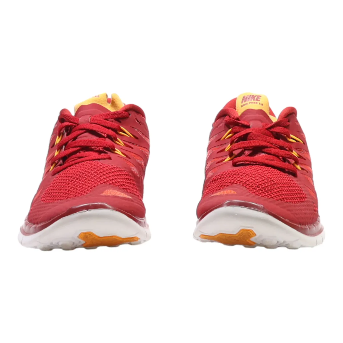 NIKE Free 5.0 Sneaker Trainers Red Synthetic Girls UK 5