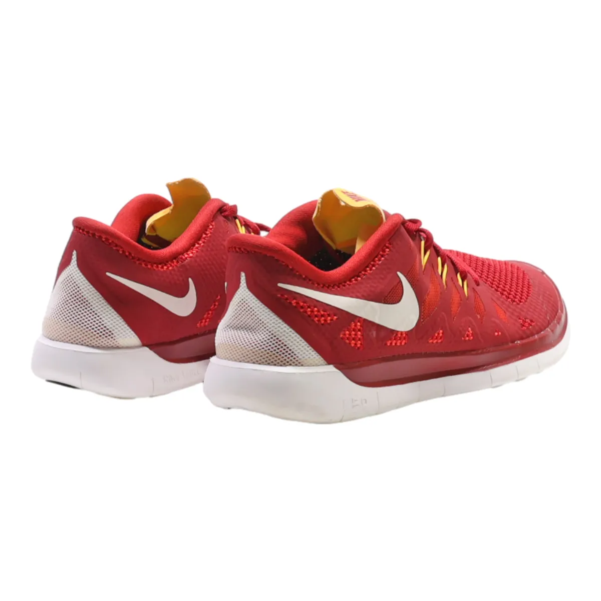 NIKE Free 5.0 Sneaker Trainers Red Synthetic Girls UK 5