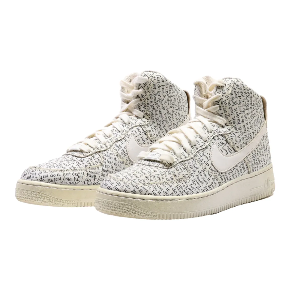 NIKE High Top Trainers White Leather Womens UK 6.5