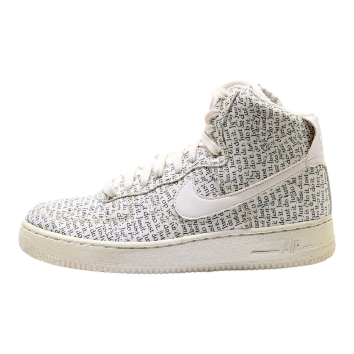 NIKE High Top Trainers White Leather Womens UK 6.5