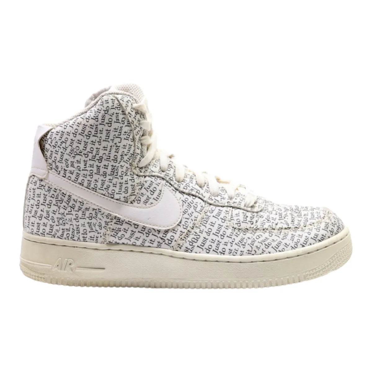 NIKE High Top Trainers White Leather Womens UK 6.5