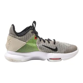 NIKE LeBron Witness 4 String Volt High Top Trainers Beige Synthetic Mens UK 8.5