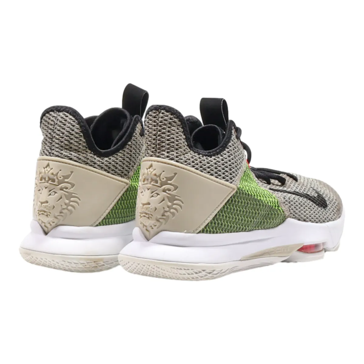 NIKE LeBron Witness 4 String Volt High Top Trainers Beige Synthetic Mens UK 8.5