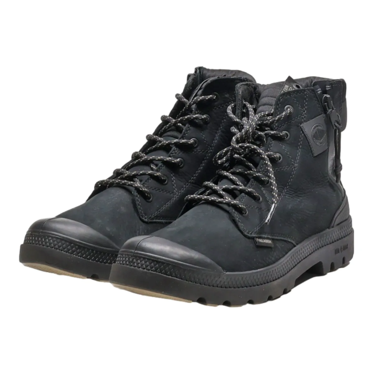 PALLADIUM Hiking Boots Black Suede Mens UK 5.5