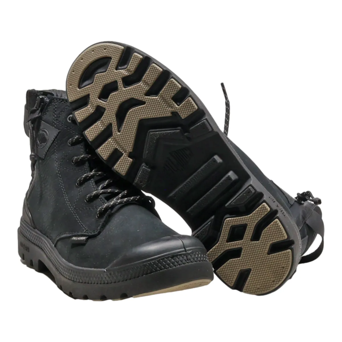 PALLADIUM Hiking Boots Black Suede Mens UK 5.5