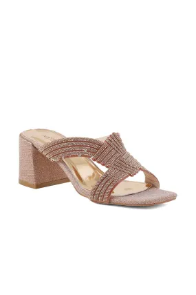 Party Wear Slip On I29253-Peach