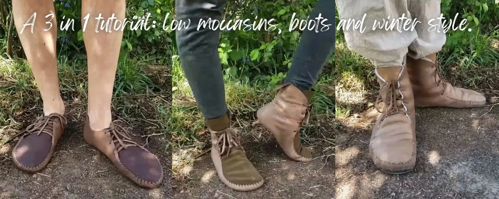 "The Runners" and "Laced-Up Boots" Video   PDF Tutorial with Printable Patterns