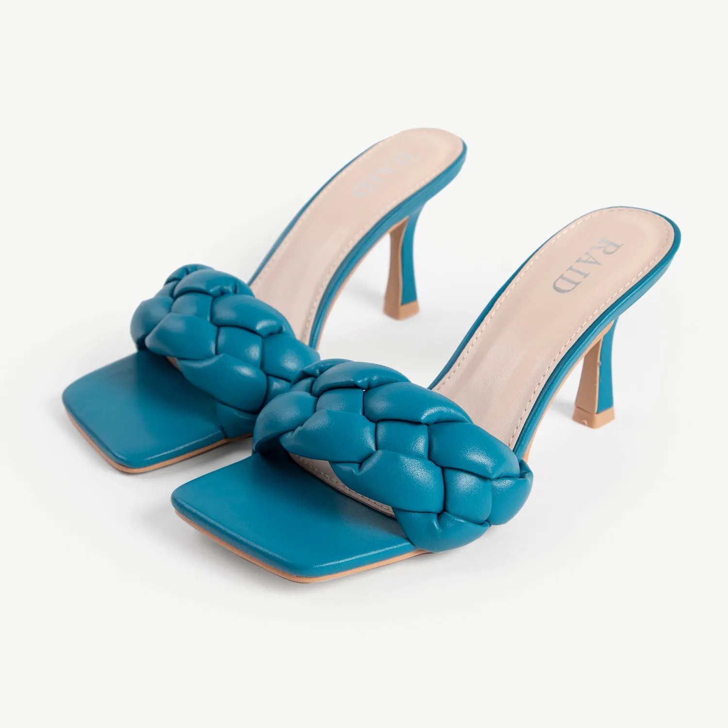 RAID Sandra Padded Mule in Teal