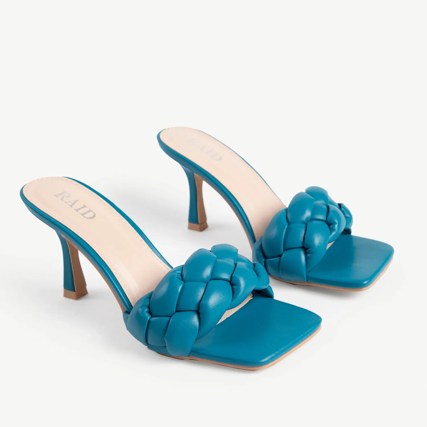 RAID Sandra Padded Mule in Teal