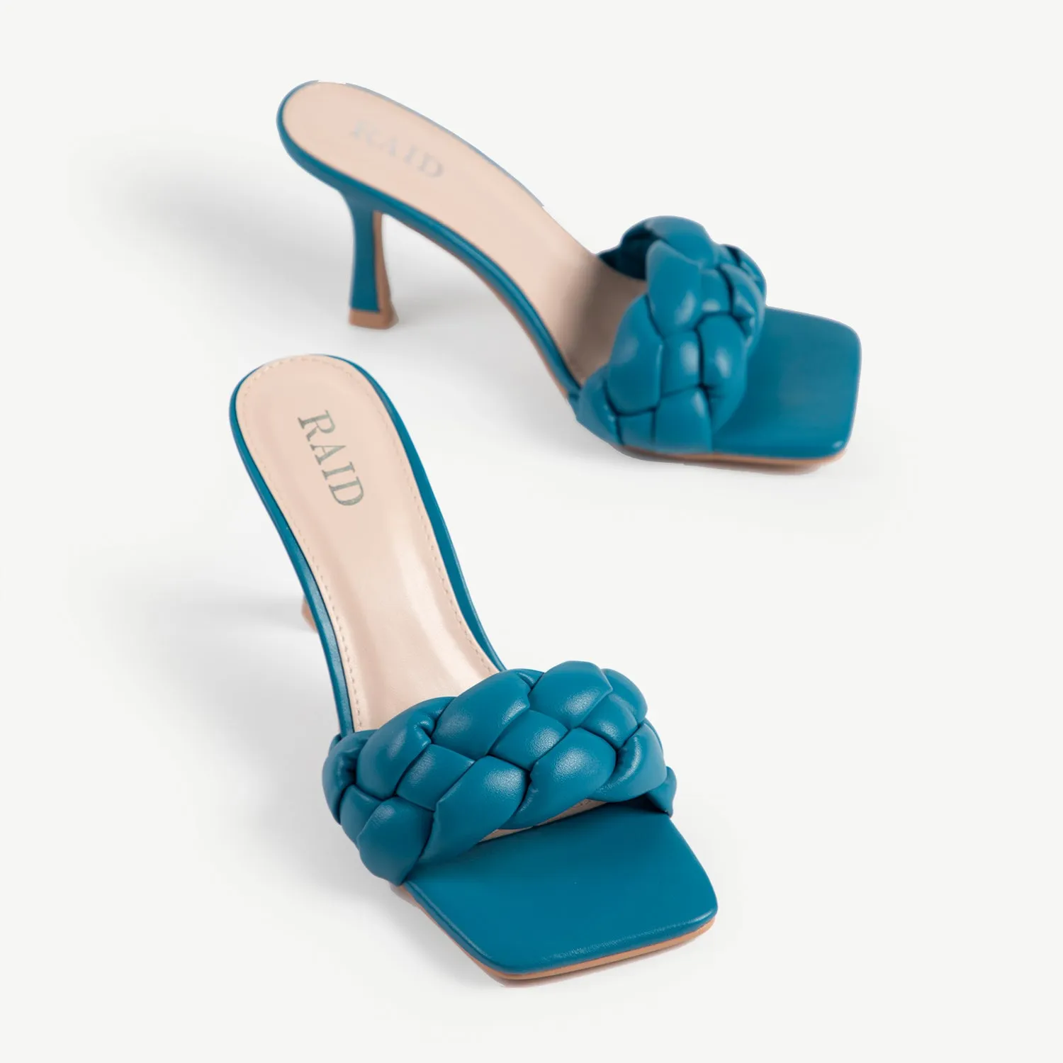 RAID Sandra Padded Mule in Teal