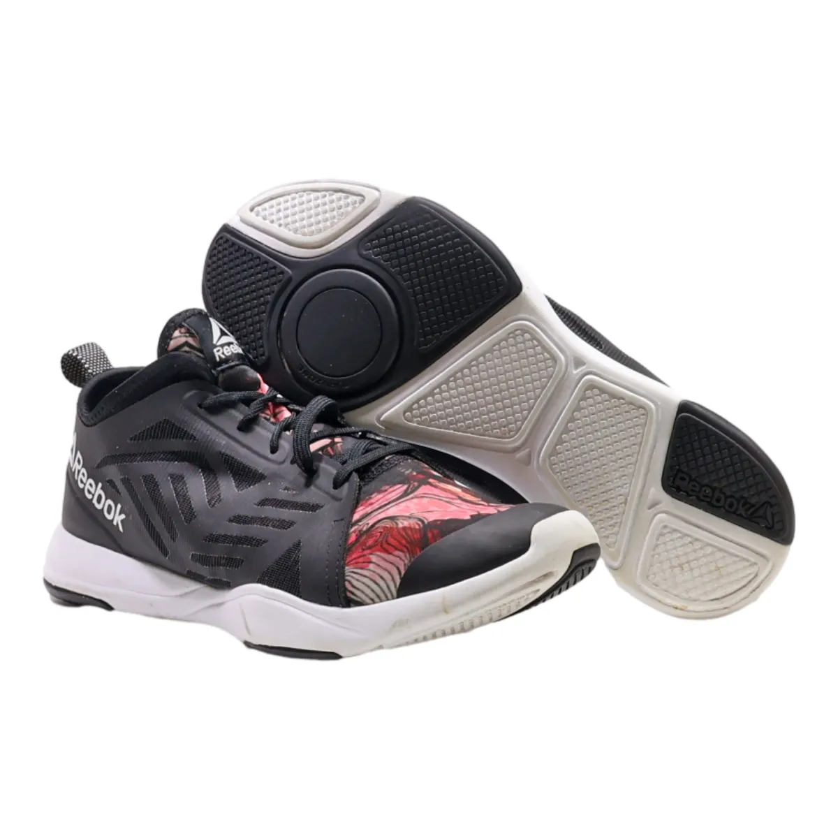 REEBOK Sneaker Trainers Black Synthetic Womens UK 5