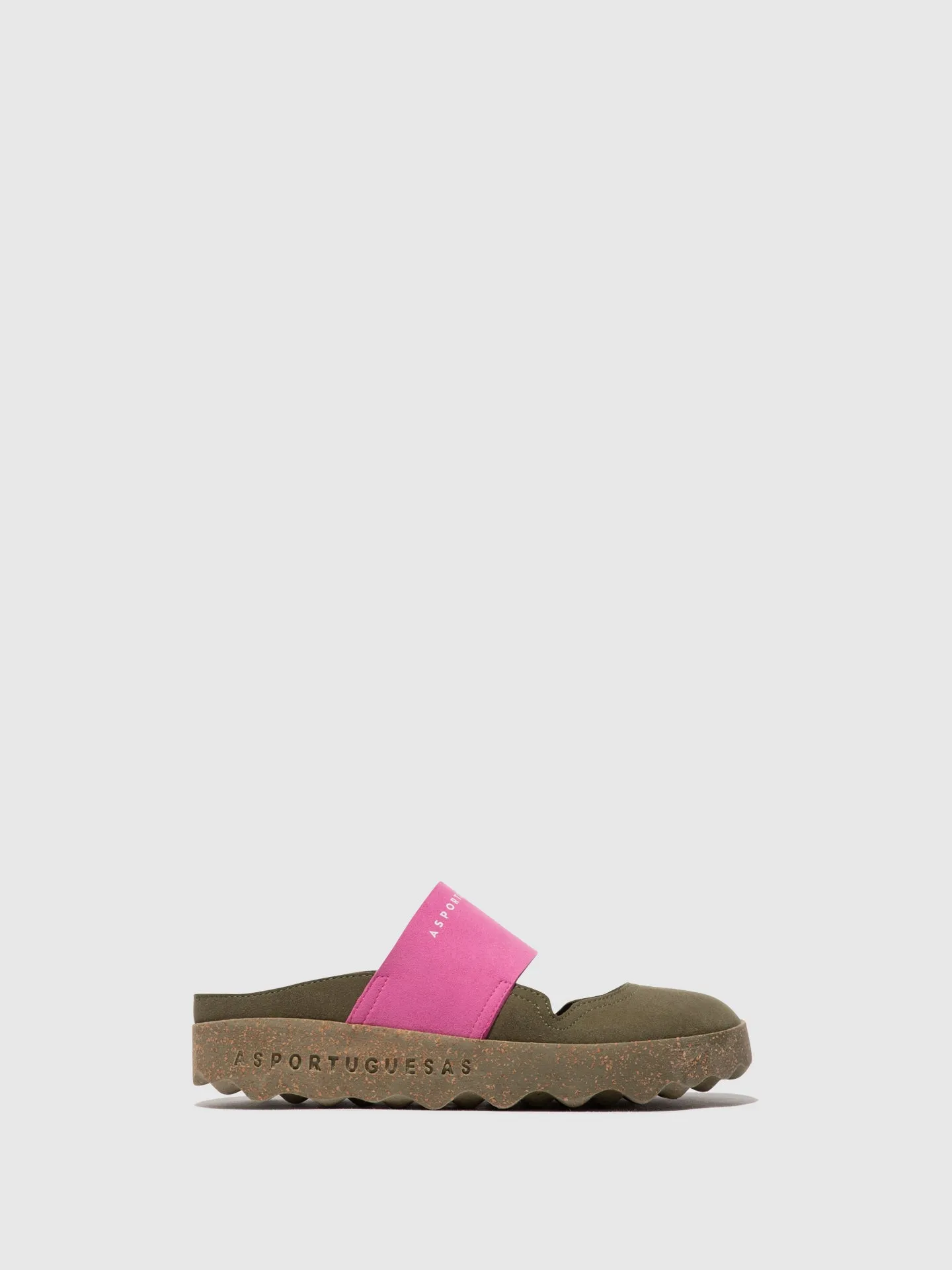 Round Toe Mules CANA MILITARY GREEN