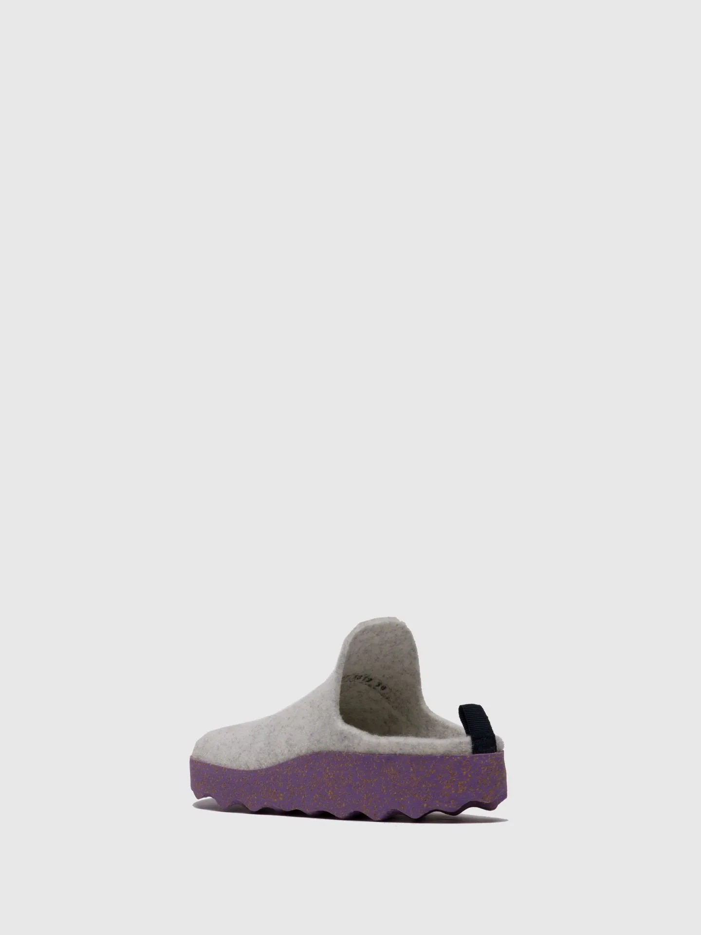 Round Toe Mules COME White