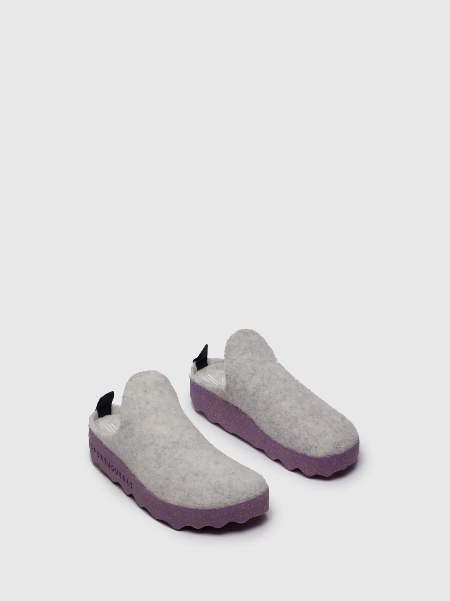 Round Toe Mules COME White