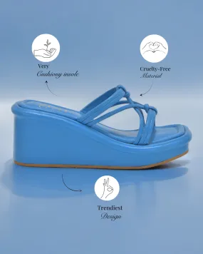 Royal Blue Spaghetti Platforms