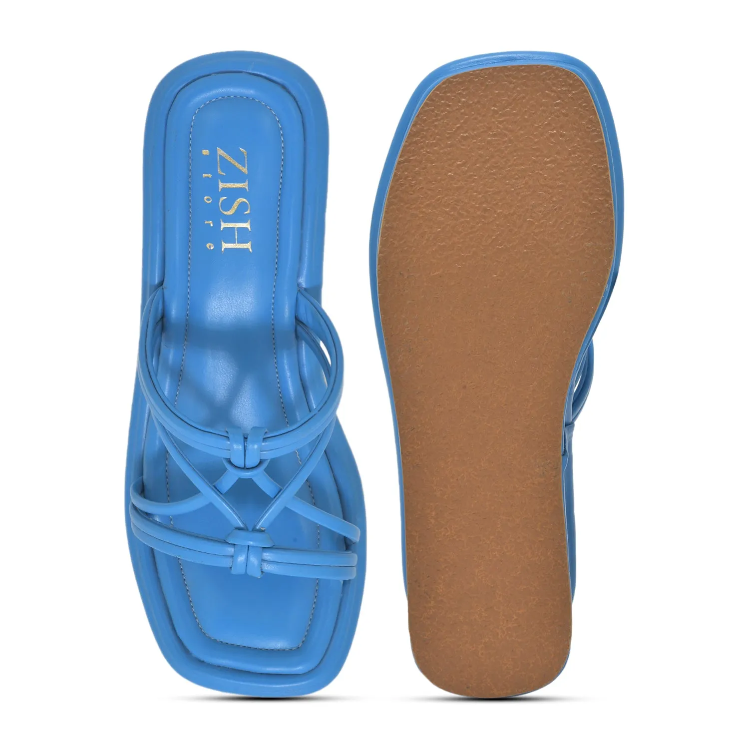 Royal Blue Spaghetti Platforms