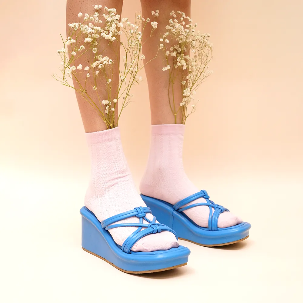 Royal Blue Spaghetti Platforms
