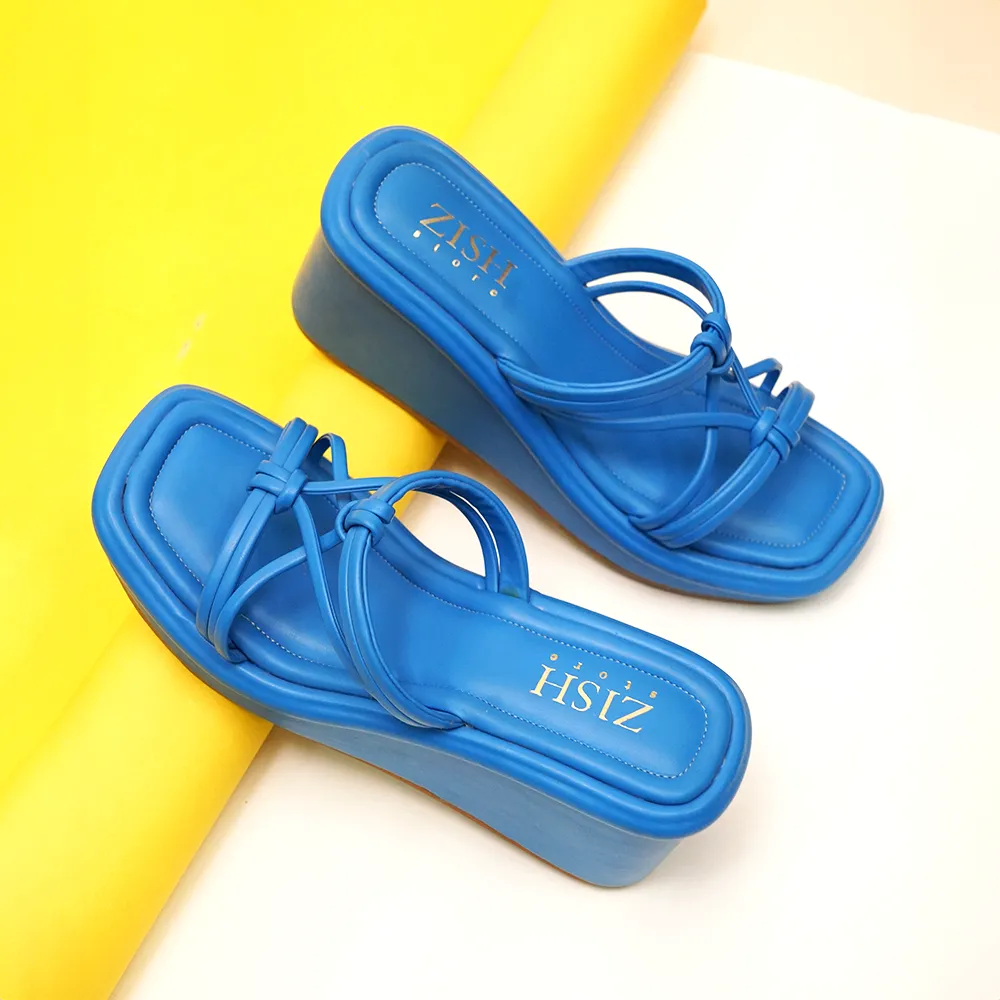 Royal Blue Spaghetti Platforms